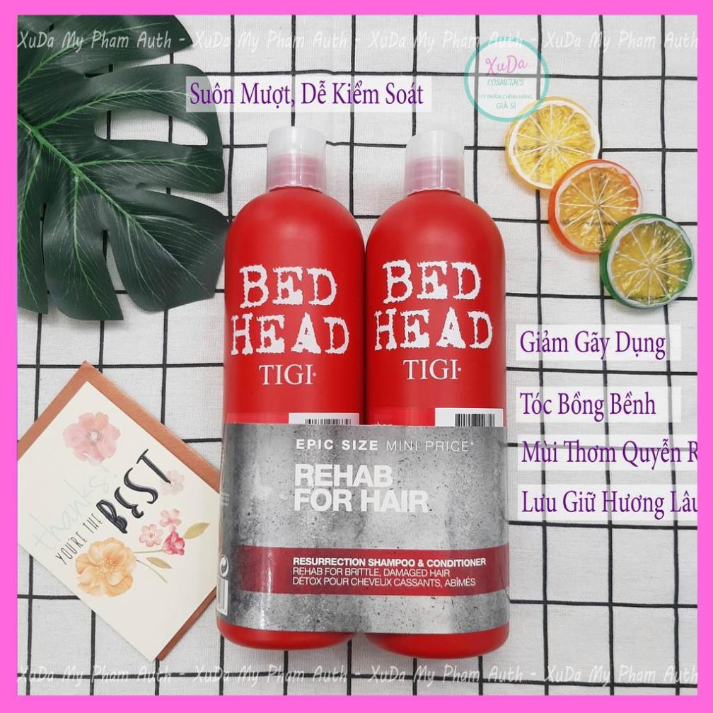 Cặp Dầu Gội TIGI Đỏ TiGi Bed Head 1500ml/Cặp dầu gội dầu xả phục hồi tóc hư tổn cấp độ 3 tóc khô tóc nhuộm | BigBuy360 - bigbuy360.vn