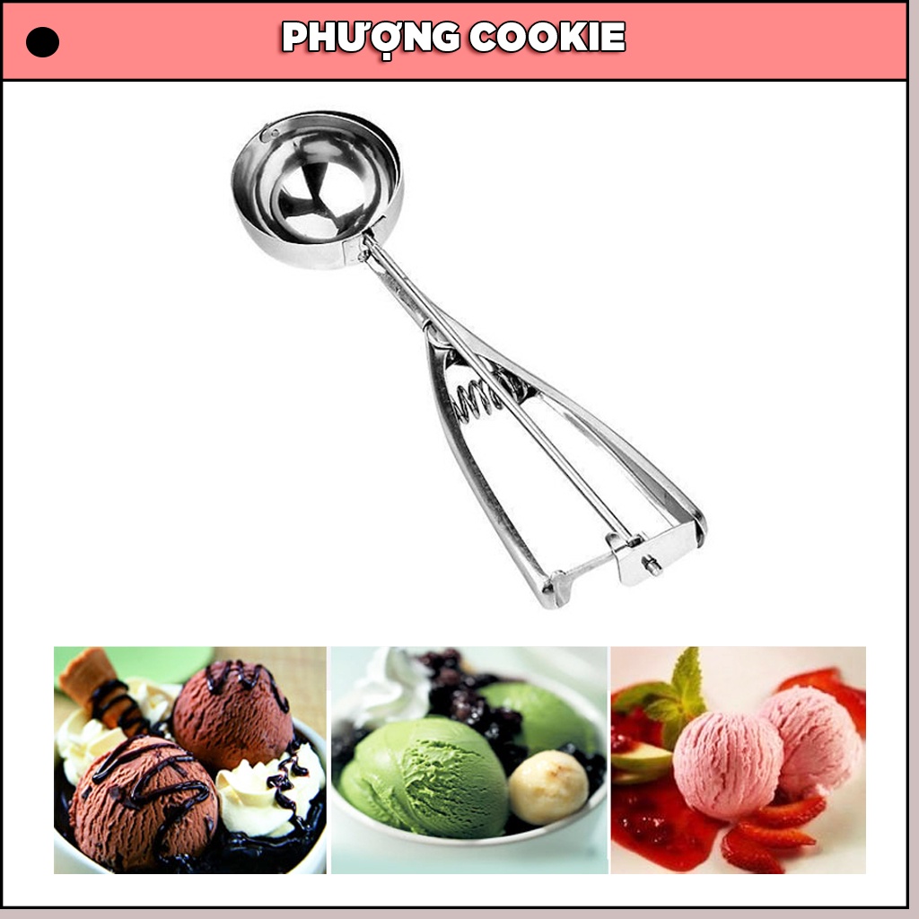 Muỗng múc kem inox - Phượng Cookie