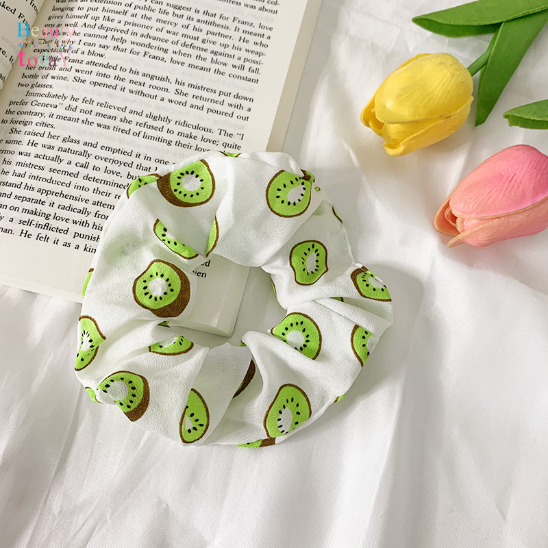 Dây Buộc Tóc Đính Hình Trái Cây Nhiều Màu Dễ Thương Cho Nữ