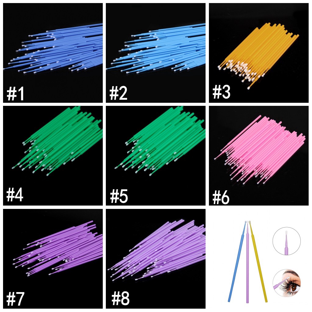 [Hàng mới về] Bộ 100 cây cọ chải mascara dùng 1 lần chuyên dụng