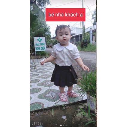 Áo sơ mi cho bé gái đi học, đi chơi