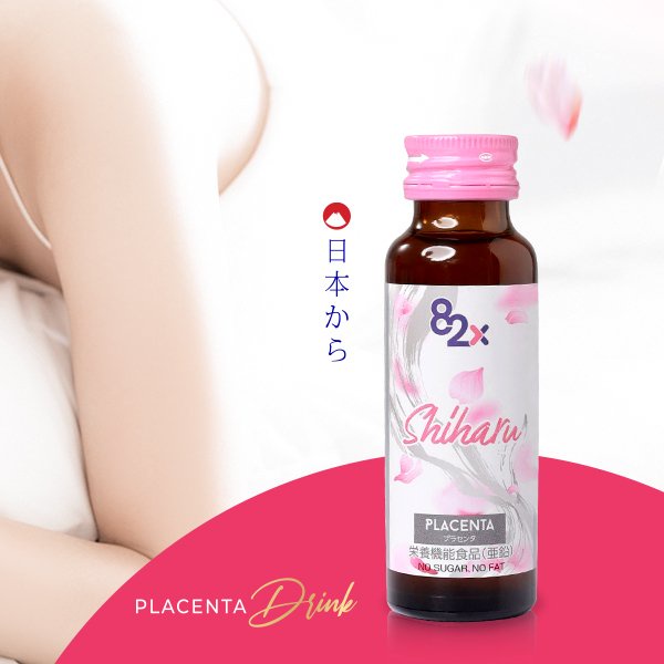 82X Nước uống Placenta Shiharu làm đẹp da đến từ Nhật Bản 50ml/lọ.