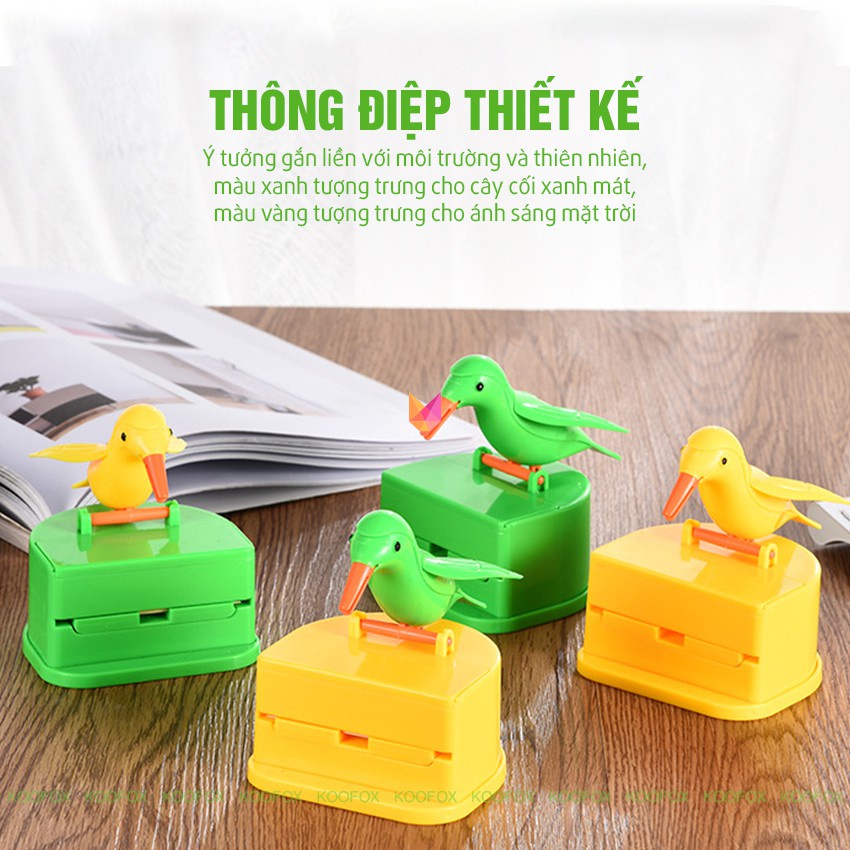 Hũ đựng tăm - chim mổ tăm hay hay nè-decor bàn ăn bao cưng
