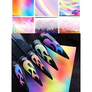 Sticker Lửa Dạ Quang Ngọn Lửa Mẫu Mới