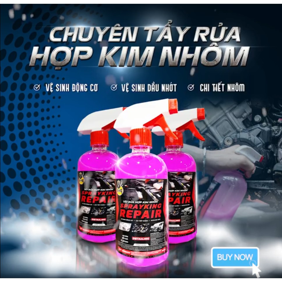 Nhớt Wind Speed - Tẩy hợp kim loại Sprayking - Phục hồi nhựa nhám Sprayking