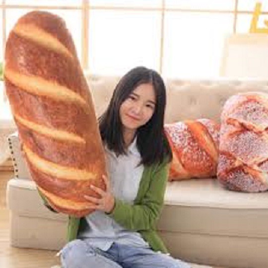 gối ôm 3d hình bánh mì kích thước 72cm đén 100cm