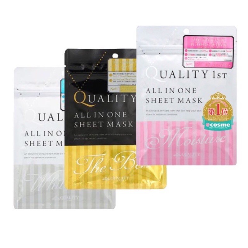 Mặt nạ Quality 1st All in one sheet mask (Made in Japan)