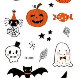 Hình xăm dán chủ đề Halloween