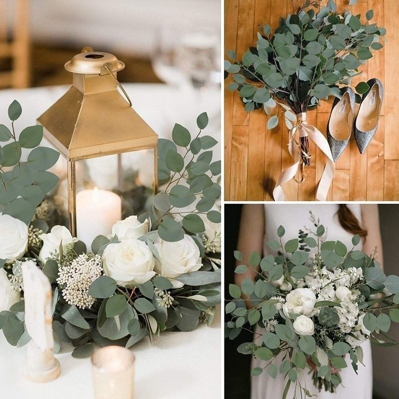 Lá cây bạch đàn nhân tạo trang trí nhà cửa/ tiệc cưới DIY