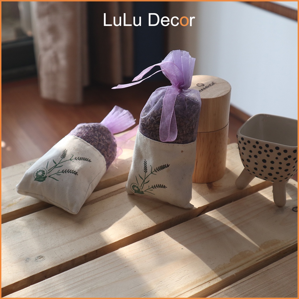 Túi Thơm Hoa Oải Hương Lavender Treo Tủ, Xe Hơi, Decor Phòng, Balo, Túi Xách - Giúp Khử Mùi, Đuổi Muỗi Côn Trùng