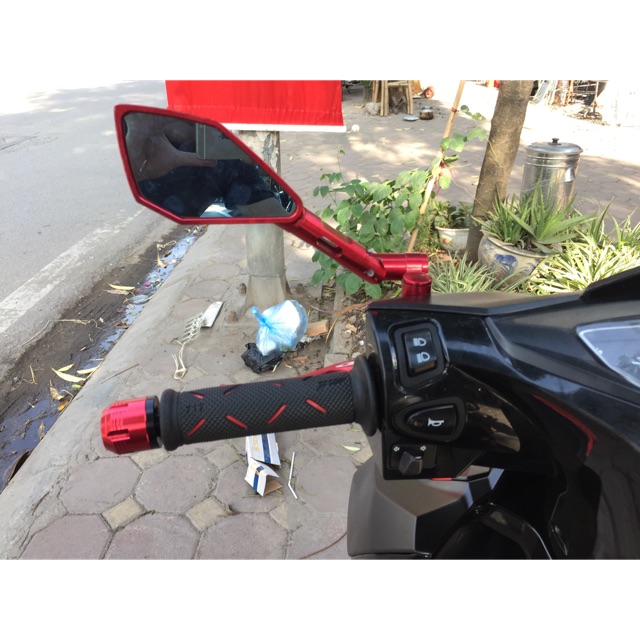 Combo bao tay progrip đỏ+gù sprits đỏ xe máy