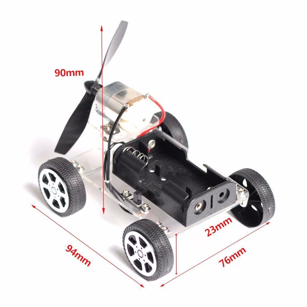 MOCHO DIY Science Model School Projects Puzzle Toys Wind Power Car Assemble Materials Kits Teaching Kids Handmade Scientific Experiments Vehicle Car Science Invention Experiment Auto Motor Robot Educational Toys
