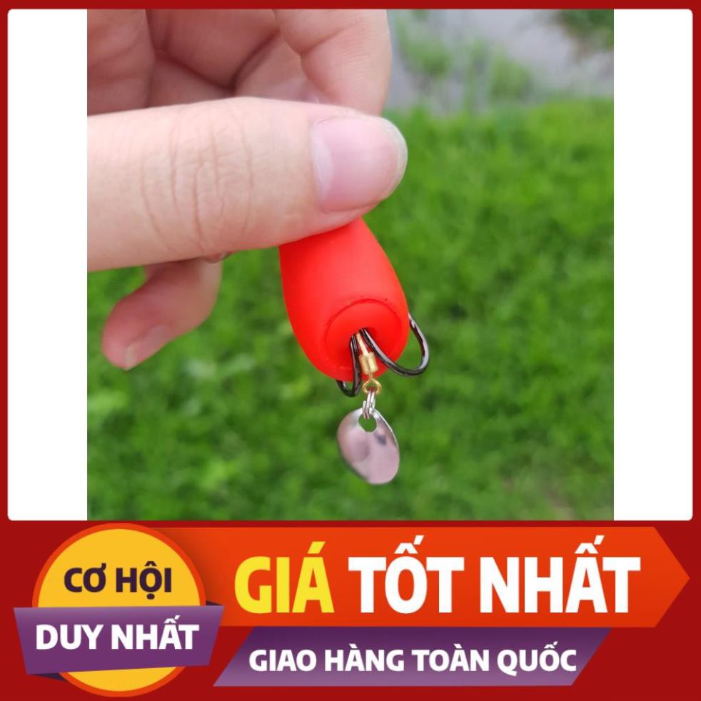 [ Xả Nhanh] Mồi hơi Thái Lan Mini Thunder Frog kèm thìa siêu nhạy cá