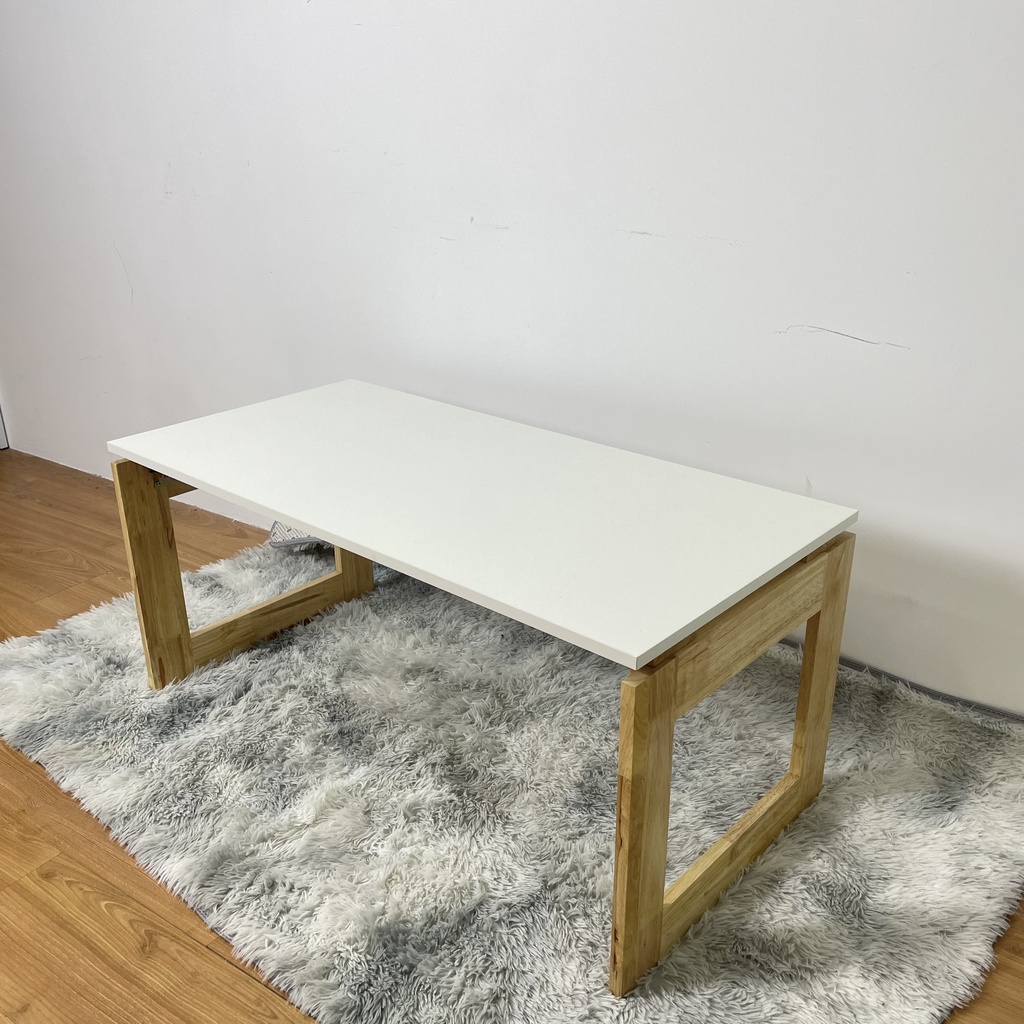Bàn trà chân gỗ tự nhiên chất liệu cao cấp, bàn trà sofa phòng khách kích thước lớn cho nhà cửa phong cách hiện đại