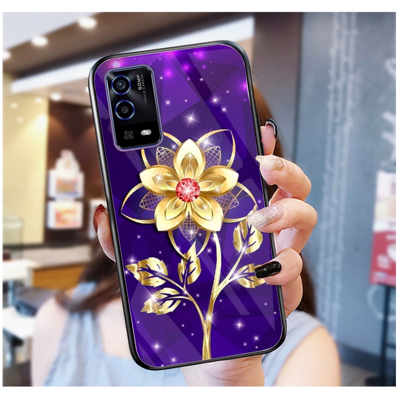 Ốp Lưng OPPO A55 Ốp kính bóng cao cấp mới nhất