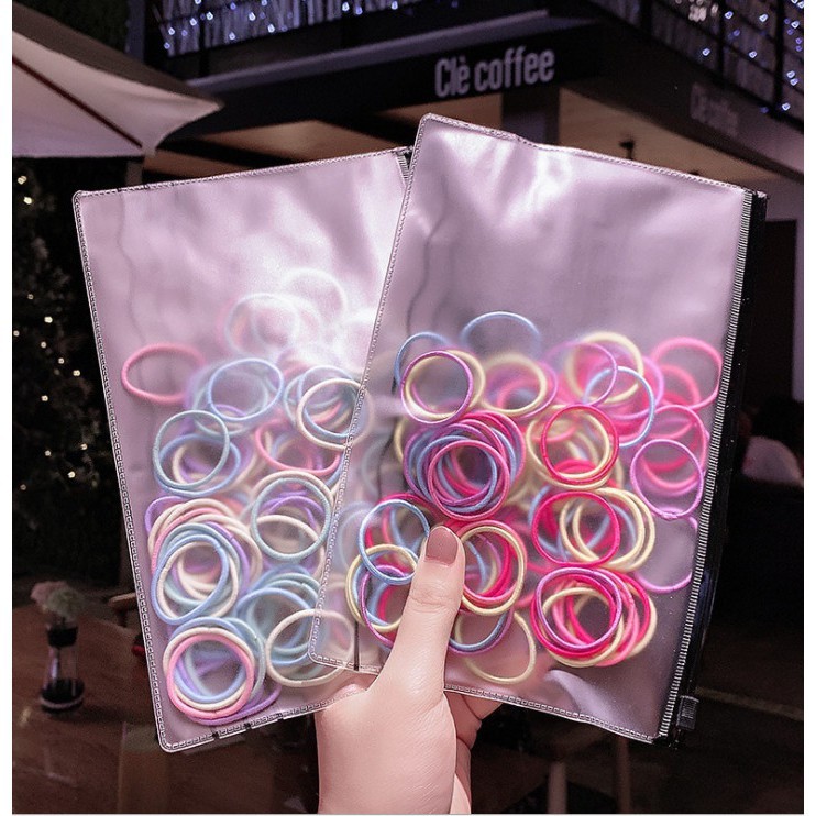 Set 100 Thun Cột Tóc Nhỏ Nhiều Màu Store4girls_C249