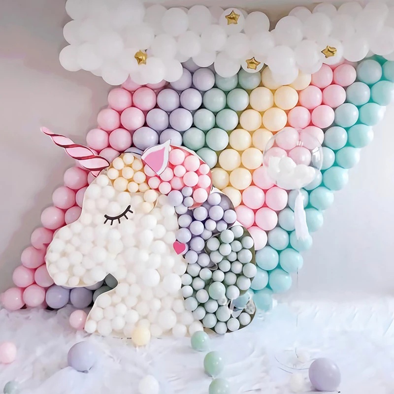 Bong bóng 10 inch nhiều màu sắc xinh xắn trang trí tiệc cưới