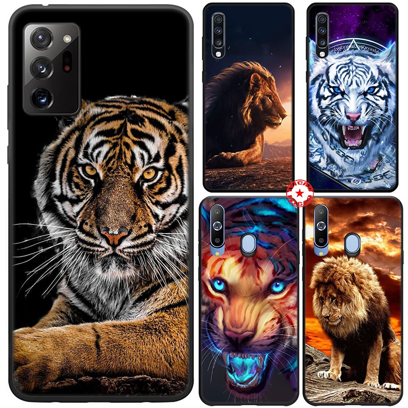 Ốp Điện Thoại Hình Hổ Sư Tử 61FV Cho Samsung Galaxy A91 A81 A71 A70 A51 A42 A41 A31 A01 EU