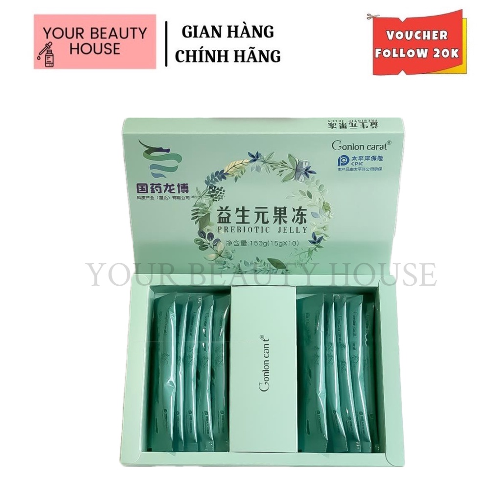 [Gonlon carat] Thạch Giảm Cân Prebiotic Jelly - Tách lẻ (1 gói)