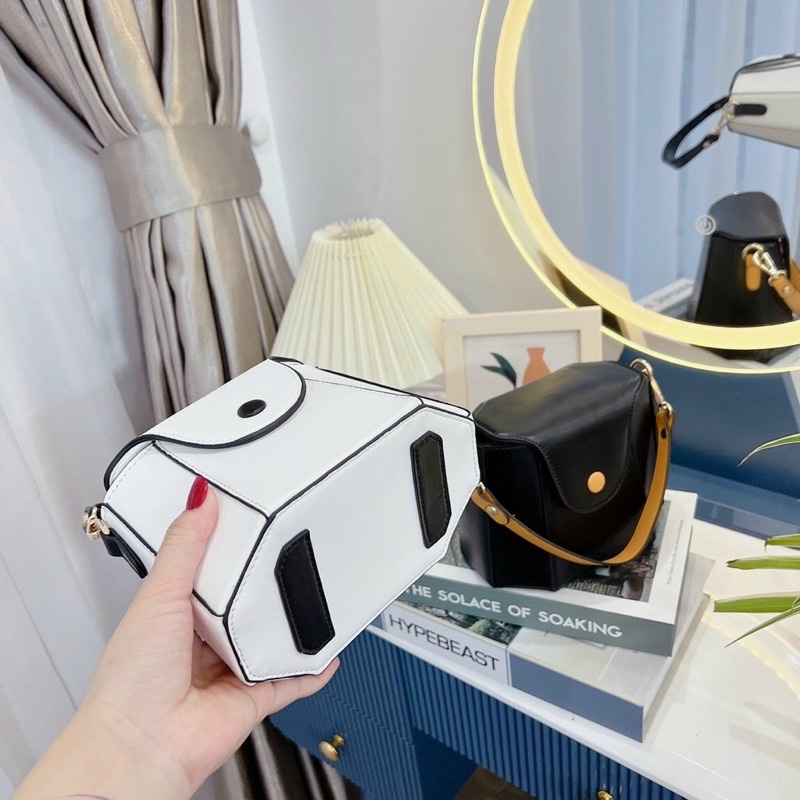 Túi cốp cầm tay có dây đeo chéo xinh xắn Hàng Q/Châu