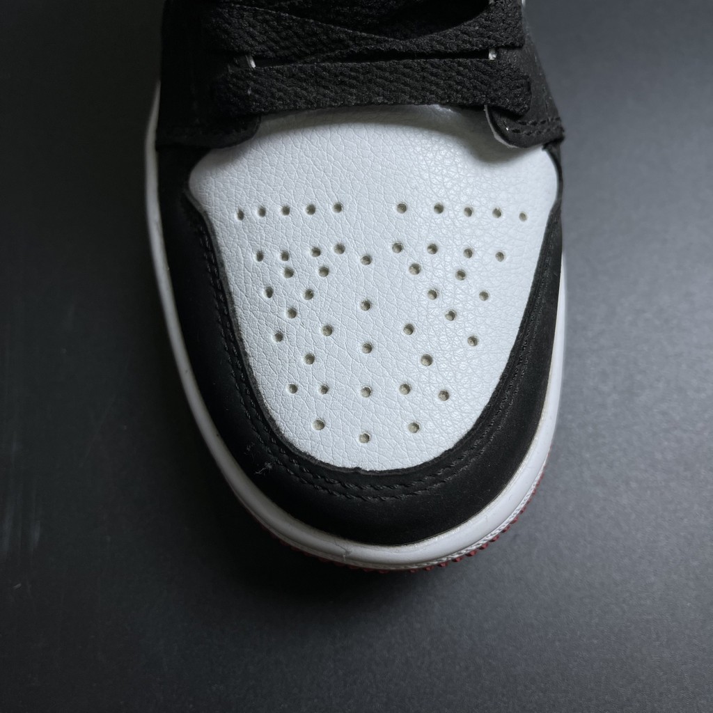 ✔️ Giày Jordan 1 Low Đỏ Trắng Black Toe Full Box Giày Thể Thao Nam Nữ Full Phụ Kiện ✔️