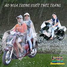 Áo mưa trong suốt 1 đầu, 2 đầu thời trang hàng chất lượng cao