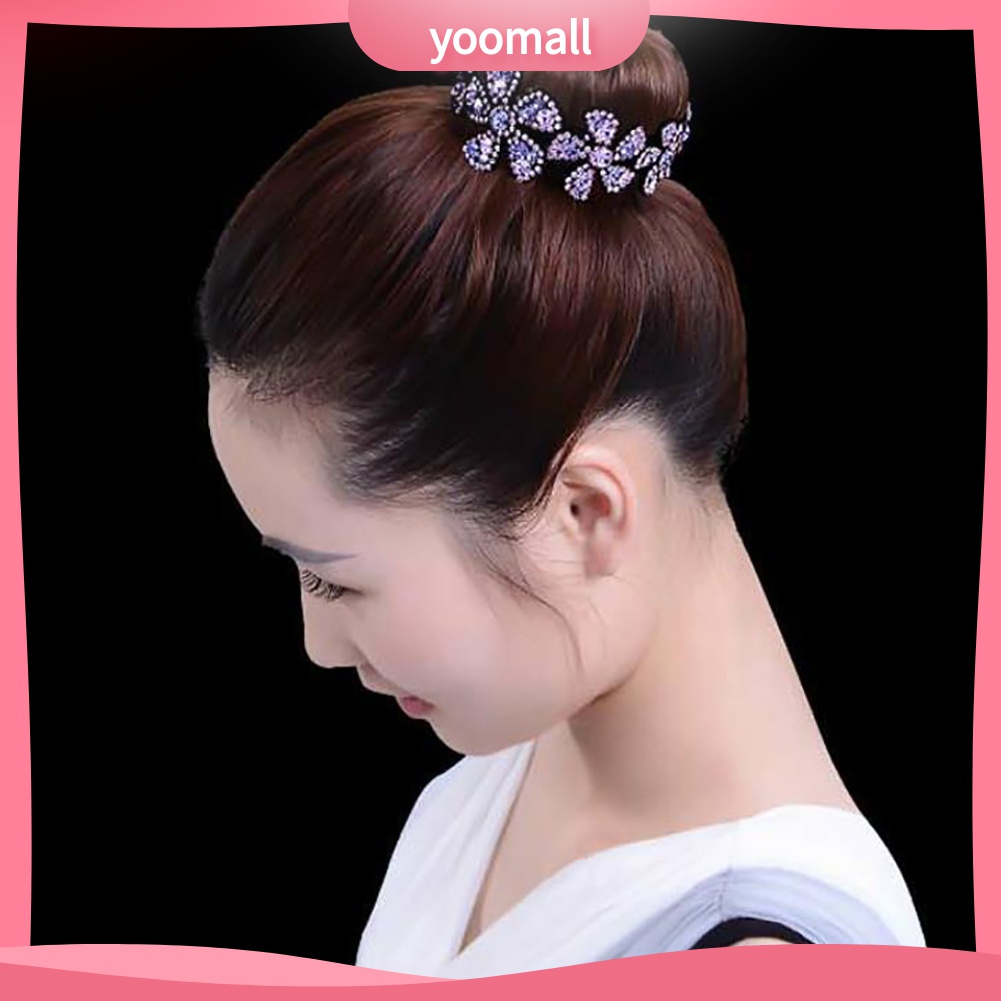 Yomall♡ Kẹp TóC HìNh Hoa ĐíNh Kim Cương Giả ThờI Trang Cho Nữ