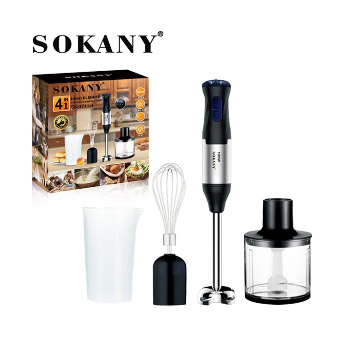 Máy Xay Cầm Tay Chính Hãng Sokany  4in1