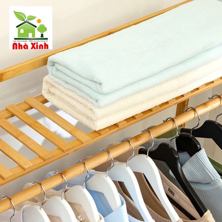 Tủ treo quần áo hình thang - Tủ mắc quần tre chắc chắn bản mới nhất KT : 140 x 130 x 40 cm ( Màu Vàng, Màu Nâu ) | BigBuy360 - bigbuy360.vn