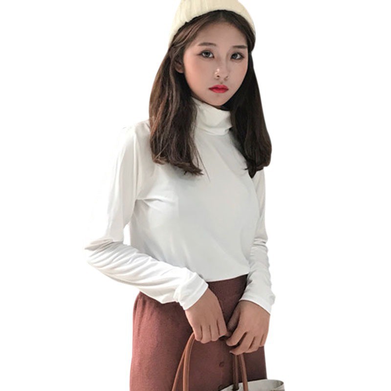 winners Women T-shirt Turtleneck Long Sleeve Basic Tops | BigBuy360 - bigbuy360.vn