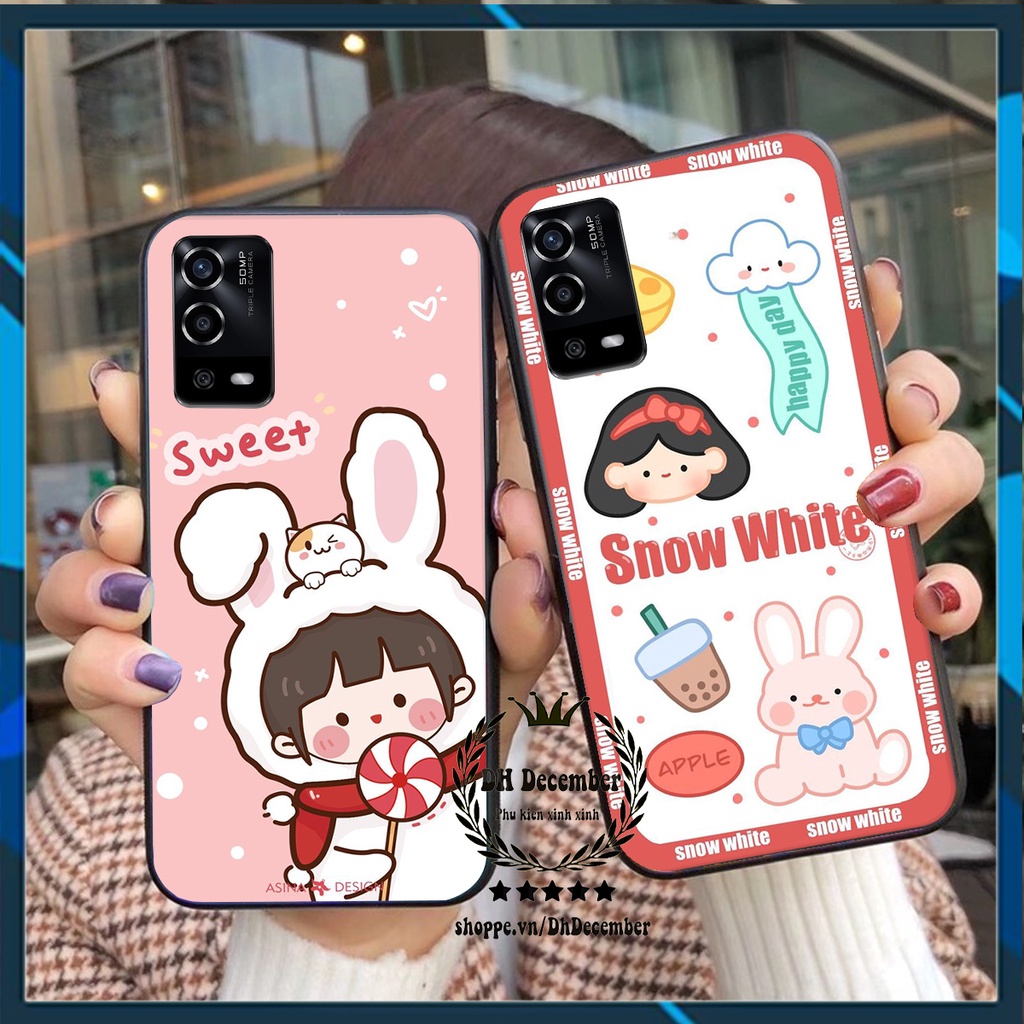 Ốp lưng Oppo A55 in hình 3D lucky, gấu Brick xinh xắn - KHÔNG NÊN BỎ LỠ