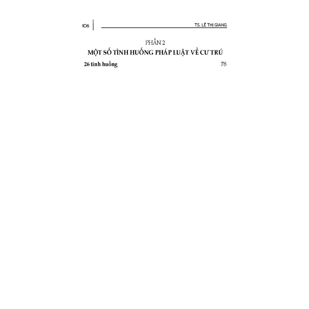 Sách - Tư Vấn, Phổ Biến Và Áp Dụng Pháp Luật: Cư Trú