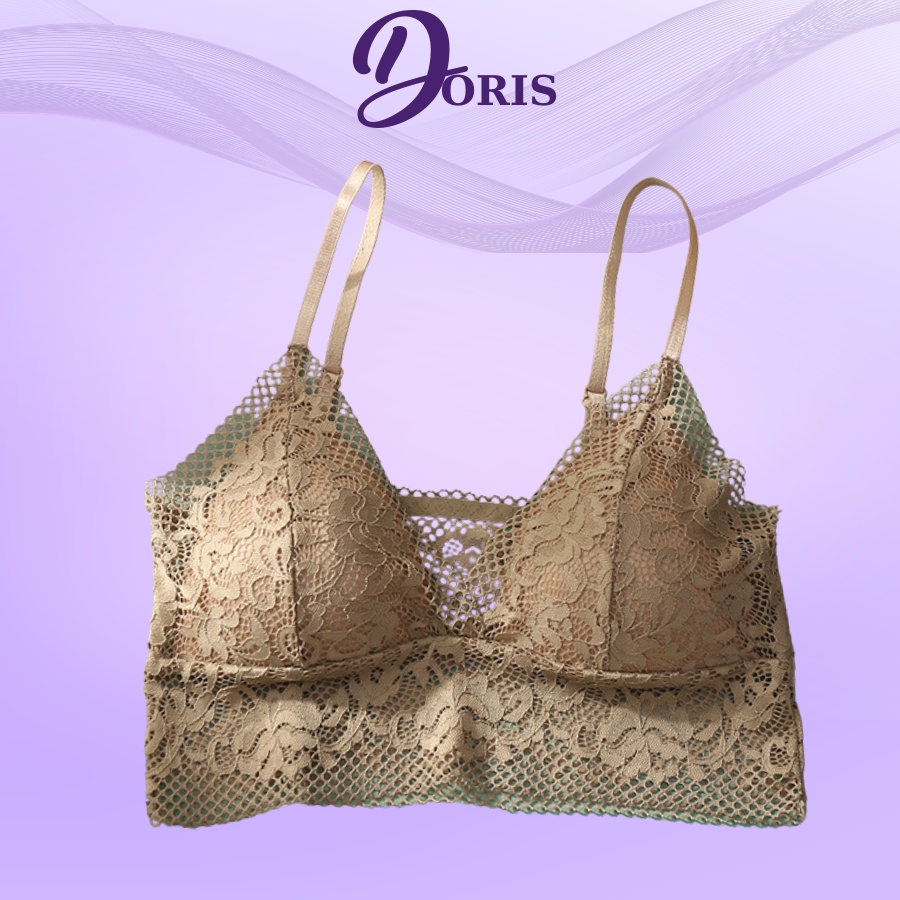 Áo lót ngực ren mềm mại đệm mút nâng ngực quyến rũ DORIS - 7369