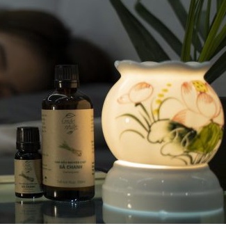 Tinh dầu Sả Chanh Mộc Nhiên nguyên chất 100% chai 10ml giúp thơm phòng, khử mùi, đuổi muỗi