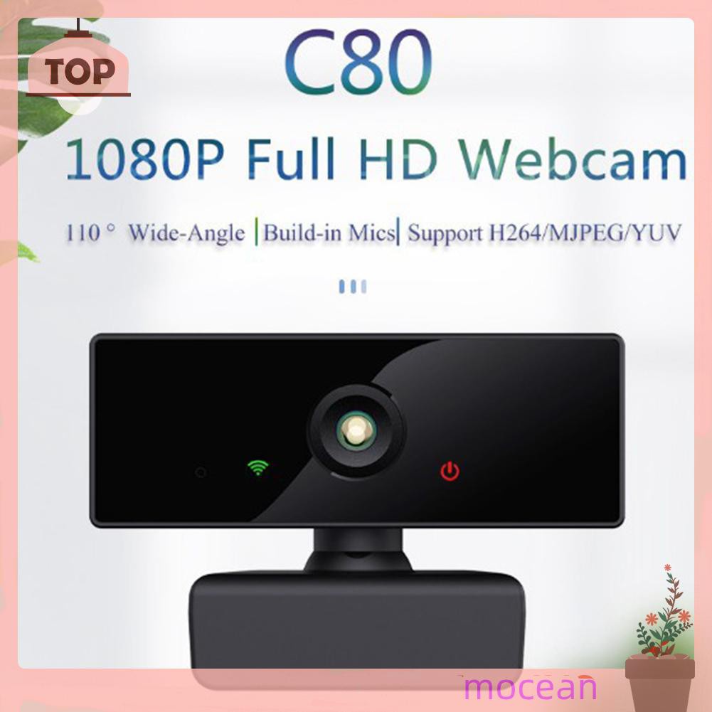 Webcam Mocean C80 1080p Hd Usb 2mp Hỗ Trợ Quay Video Trực Tuyến