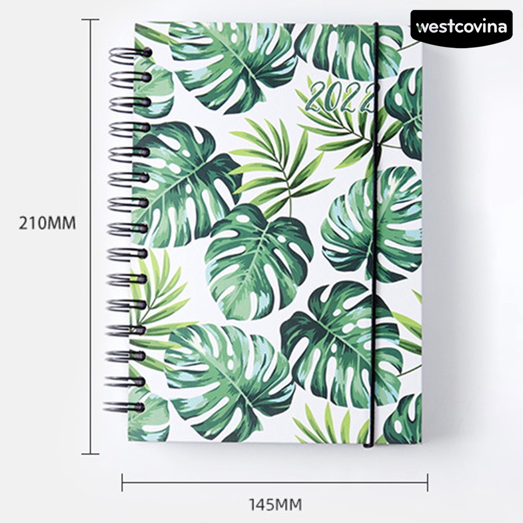 [Hot]✍Sổ Tay A5 Bìa Dày In Họa Tiết Cây Lá Agenda Hiệu Quả
