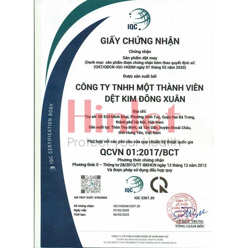 Khẩu Trang Vải Kháng Khuẩn Công Ty Dệt Kim Đông Xuân | BigBuy360 - bigbuy360.vn