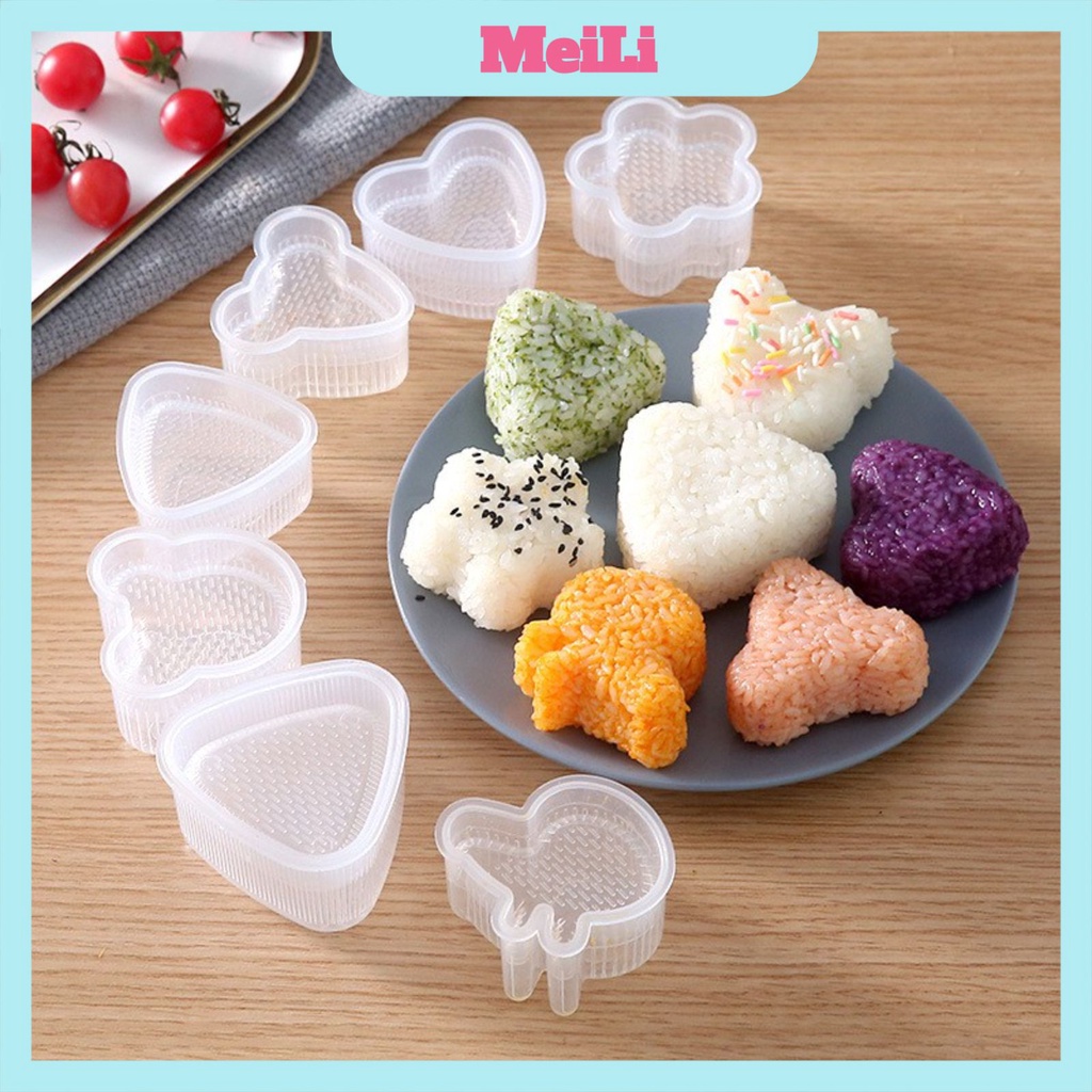 sét 7 Khuôn làm cơm nắm Onigiri kiểu nhật cho bé (tuyển sỉ)