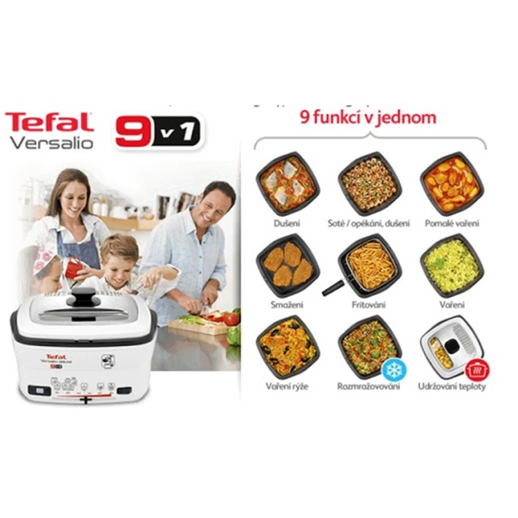 [Mã ELHADEV giảm 4% đơn 300K] Nồi chiên đa năng Tefal Fr4950 Versalio Deluxe 9in1 [HÀNG ĐỨC]