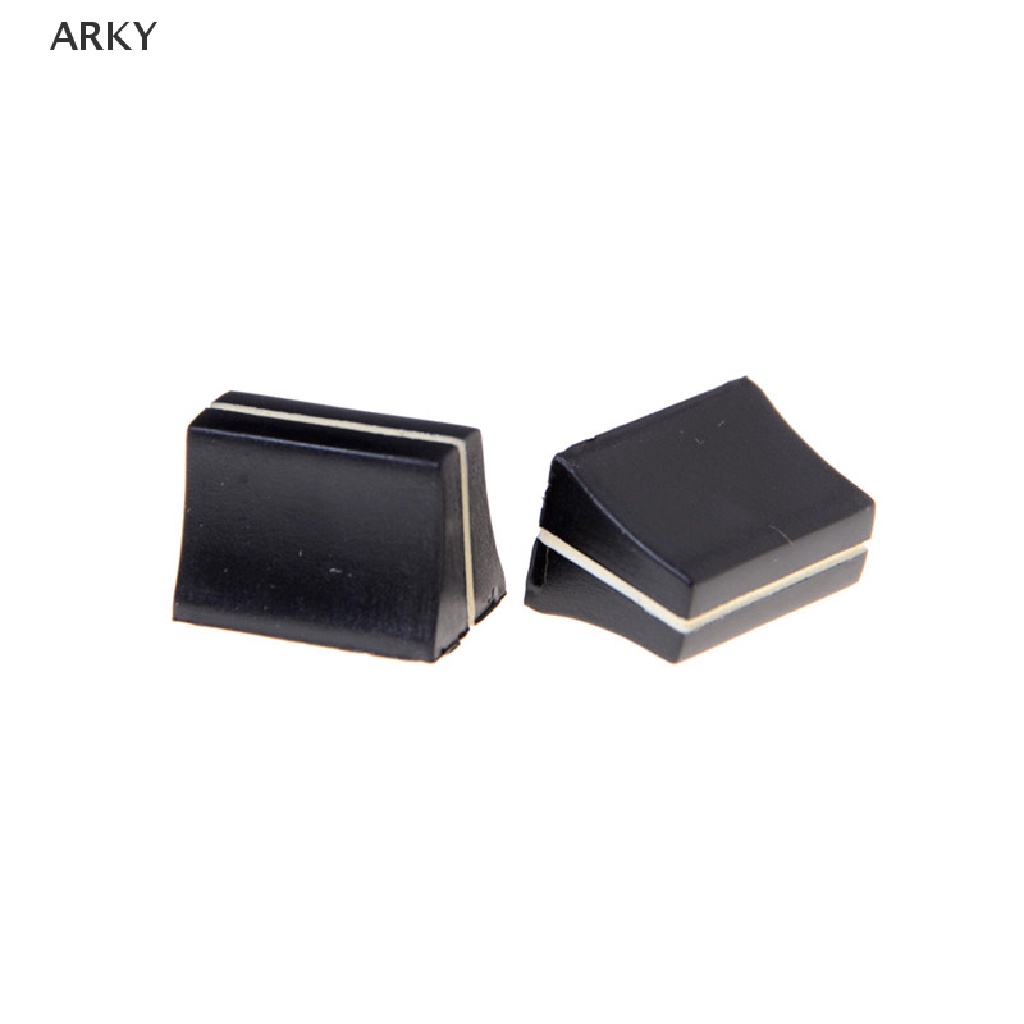 10 Nút Vặn Chiết Áp Màu Đen 19mmLx12mmW Cho Trục 4mm