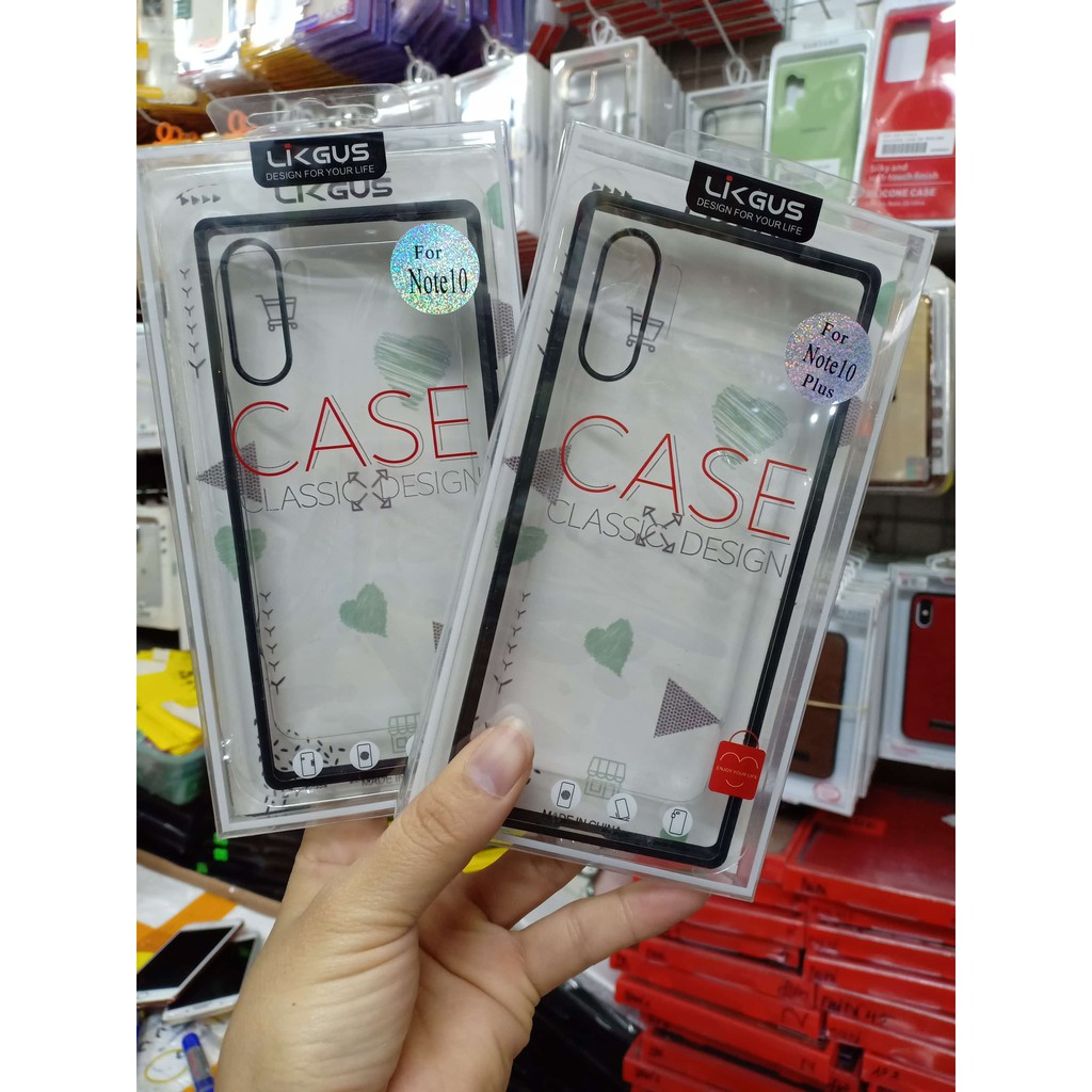 Samsung Note 10/ Note 10 Plus/ ỐP lưng Likgus trong viền màu Chính hãng