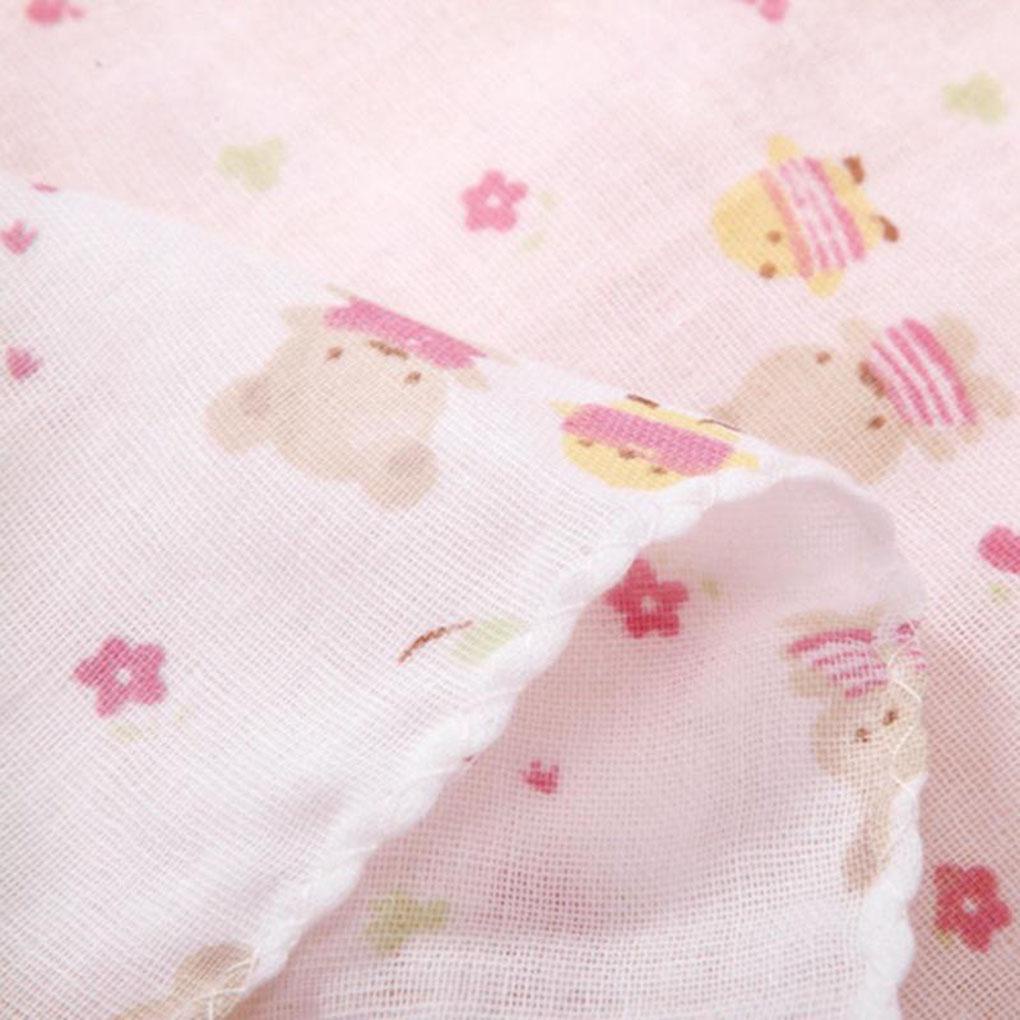 Set 5 Khăn Tắm Cotton Vuông Họa Tiết Hoạt Hình Cho Bé