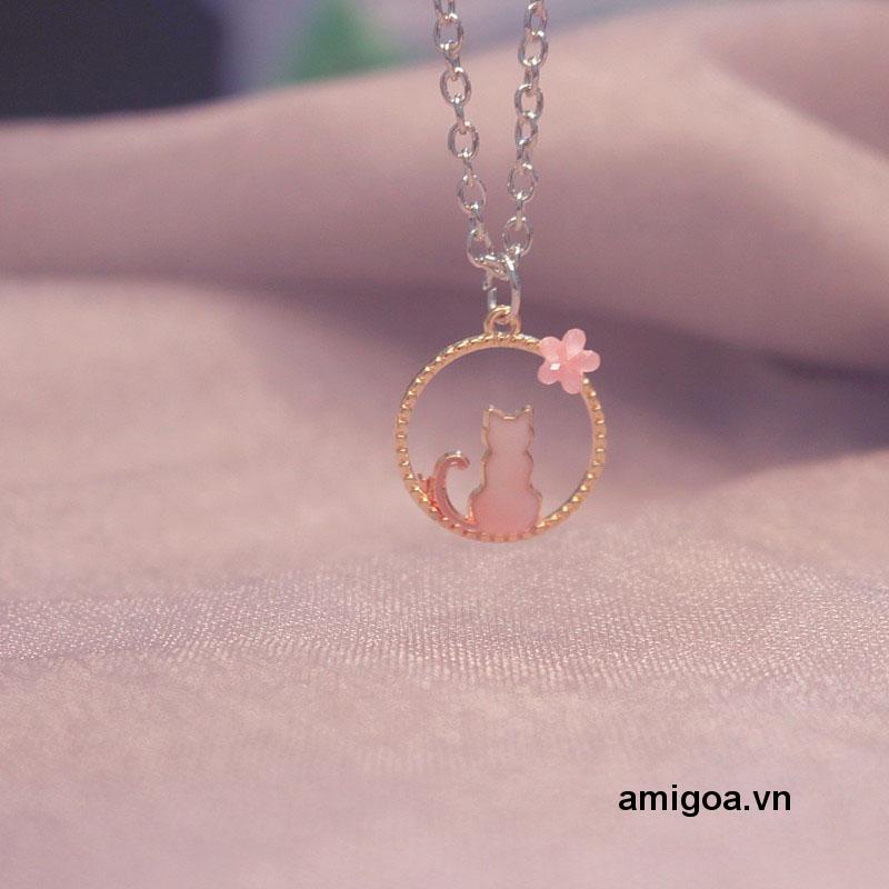 ✨✨Vòng cổ Mặt Hình Mèo Phong Cách Hàn Quốc Đơn Giản Ngọt Ngào Cho Nữ