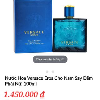 Xịt thơm toàn thân versace eros 10ml