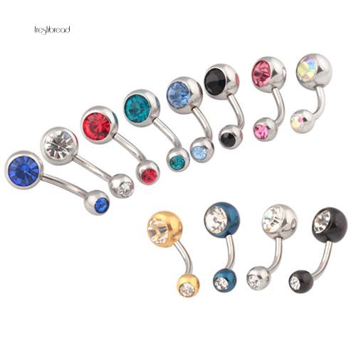 Phấn Phủ Dạng Nén [Fresh]❀Bộ 10 Khuyên RốN ĐíNh Đá NhiềU MàU SắC