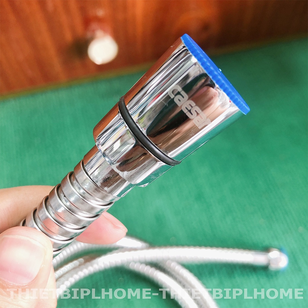 Dây sen tắm chống xoắn Caesar chính hãng dài 1,5m, inox 304, thích hợp cho các loại tay sen tắm