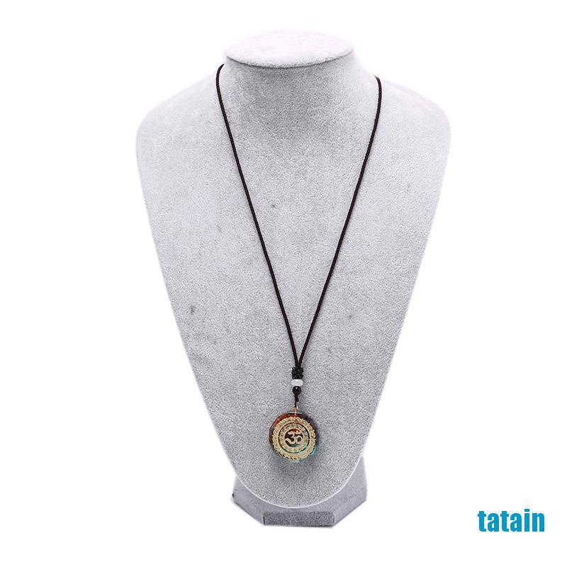 Dây chuyền mặt đá Orgonite thủ công chakra thiền năng lượng WK