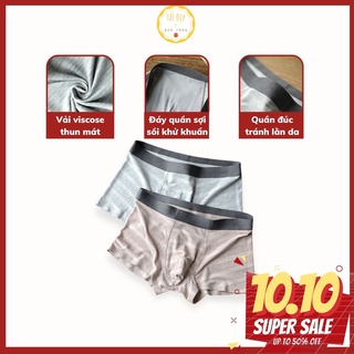 Quần lót nam sợi sồi STRONGMAN loại sịp đùi boxer thun lạnh cao cấp thông hơi kháng khuẩn