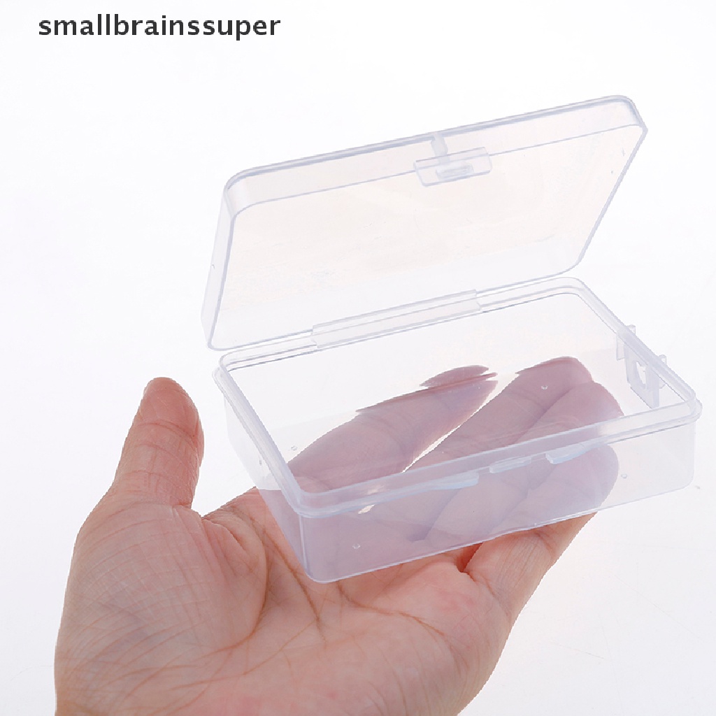 Hộp nhựa hình vuông trong suốt đa năng 9cm * 6.5cm * 3cm