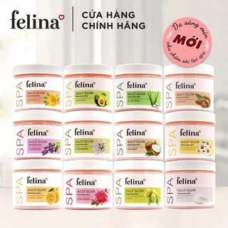 Muối tắm tẩy tế bào chết felina salt glow 500g